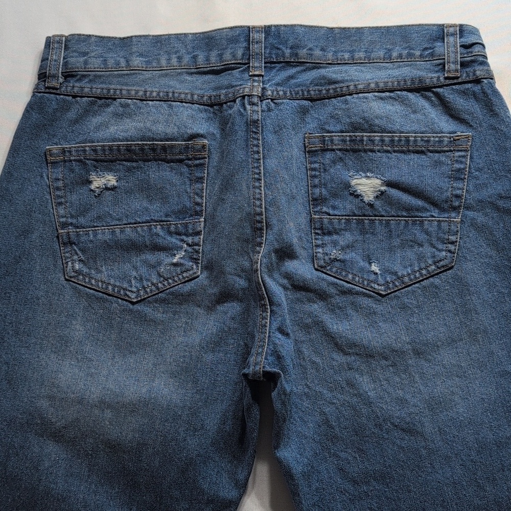 American Rag Men's Blue Distressed Jeans Size W34 L30 - Picture 5 of 6